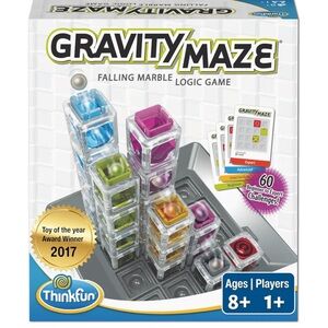 Think! Gravity Maze Marble Logic Game - Blue, Green, Purple, Yellow, Red